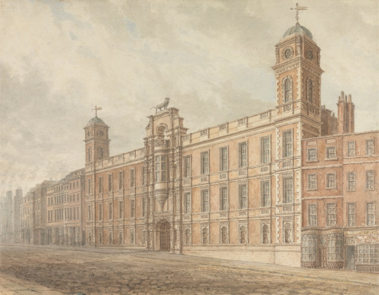Northumberland House, Charing Cross, Londýn od John Chessell Buckler