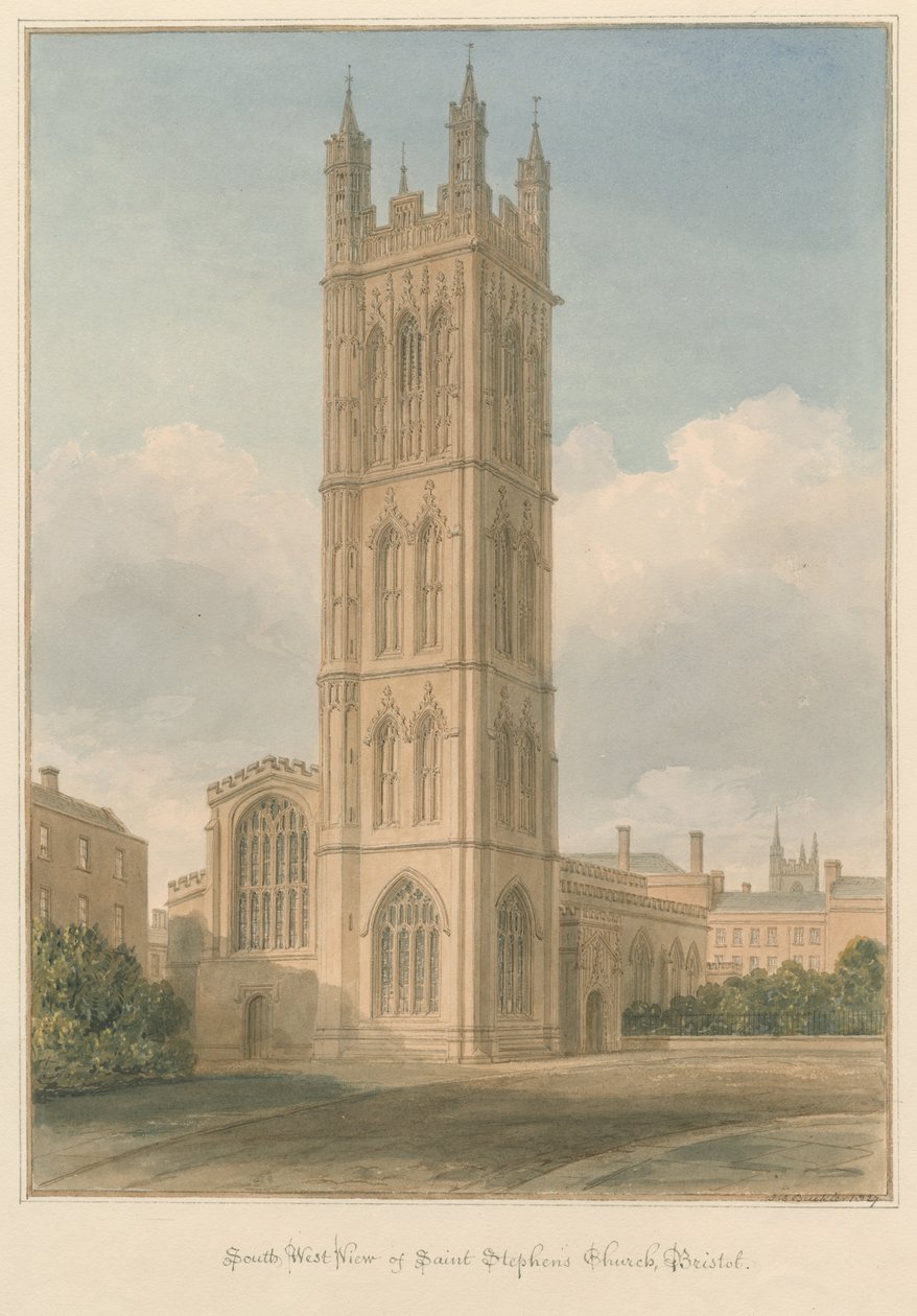 Somerset - Bristol - Kostel svatého Štěpána od John Chessell Buckler