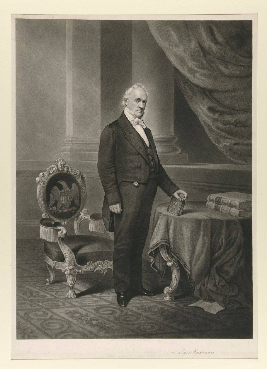 James Buchanan (faksimilní podpis) od John Chester Buttre
