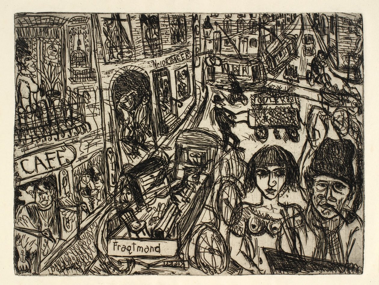 Pouliční život v Nørrebro od John Christensen