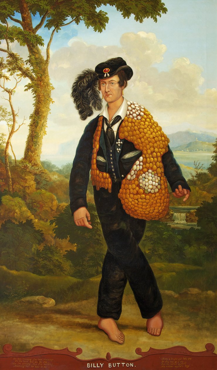 Portrét Billyho Buttona, zpívajícího minstrela, kolem roku 1830 (olej na plátně) od John Church Dempsey