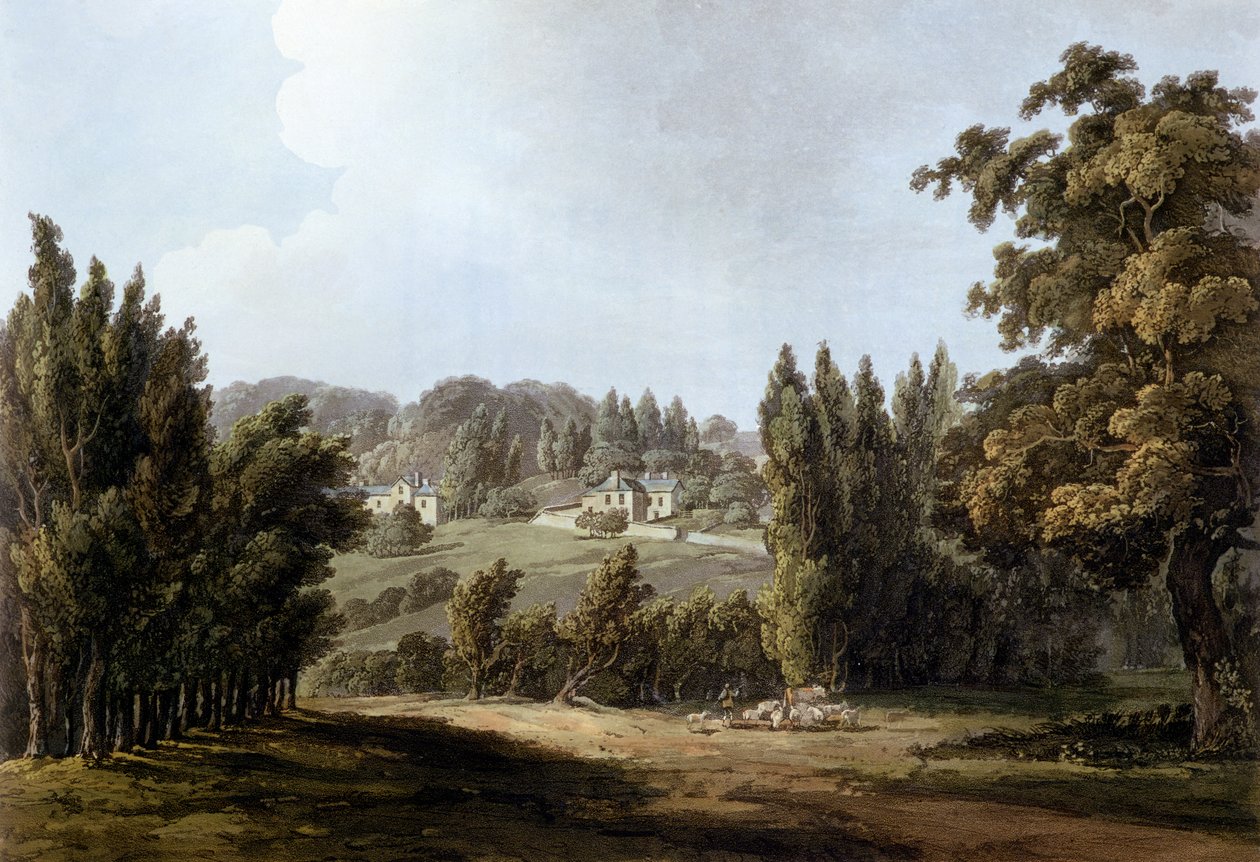 "The Ermitage" v Montmorency, 1809 od John Claude Nattes