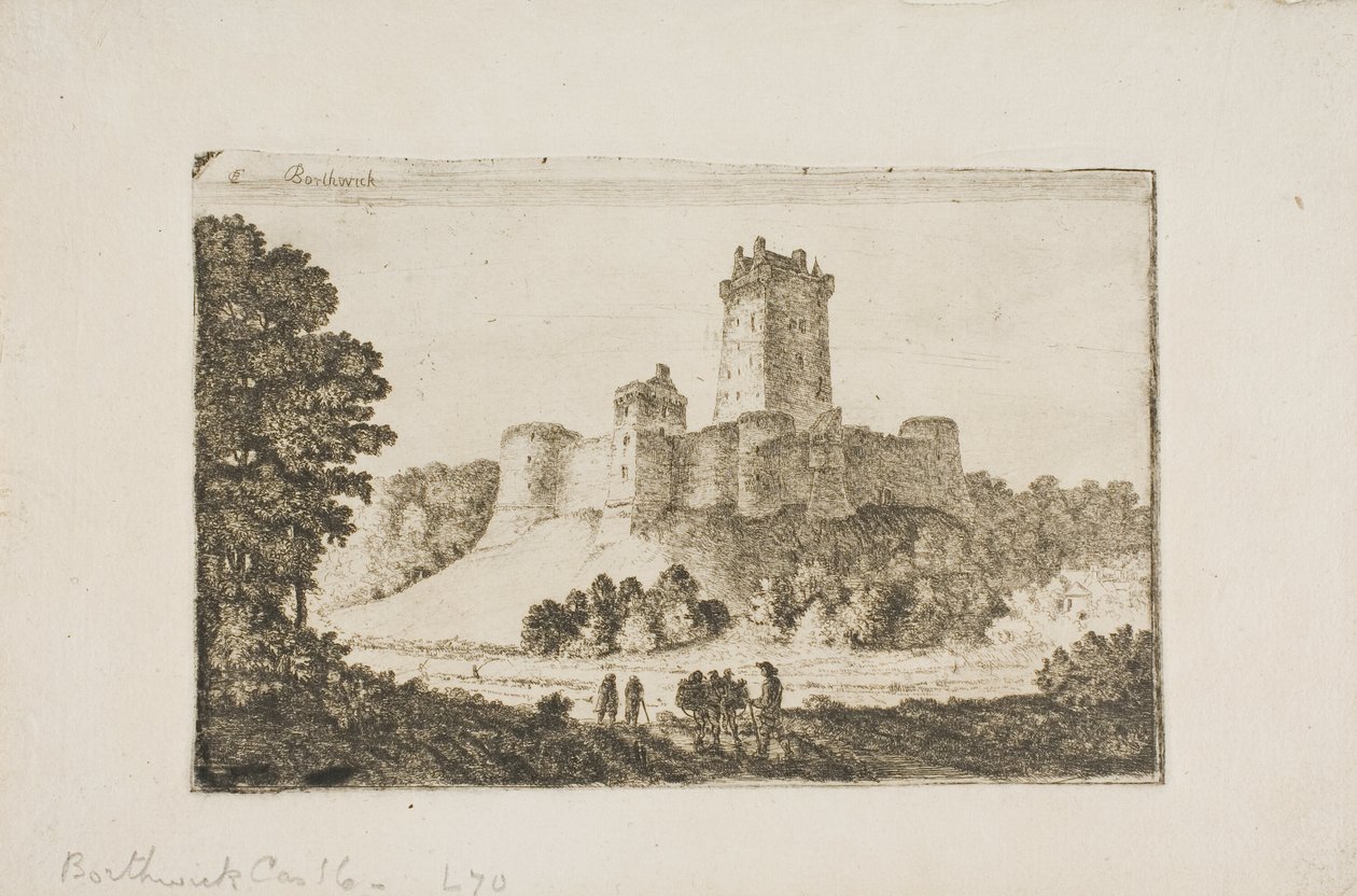 Hrad Borthwick od John Clerk of Eldin