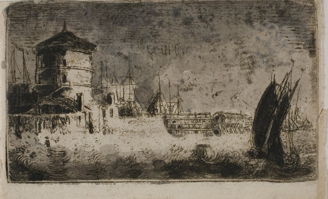 Old Tower, Leith od John Clerk of Eldin