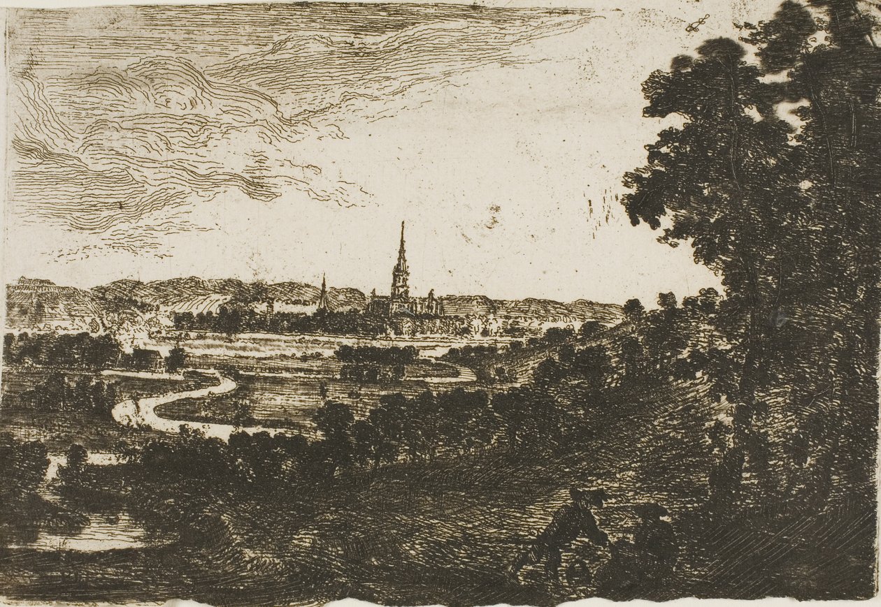 Salisbury z Wilton Parku od John Clerk of Eldin