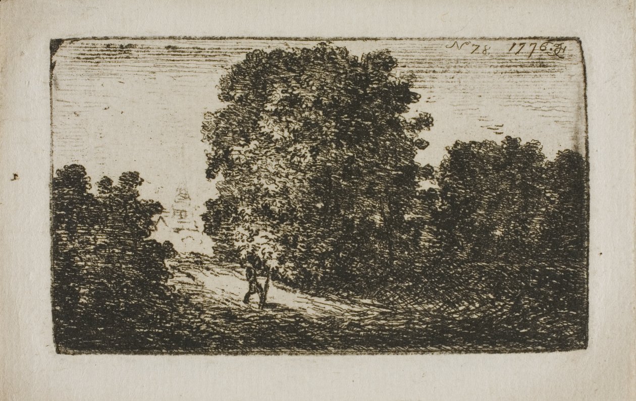 Stromy na hranici silnice od John Clerk of Eldin