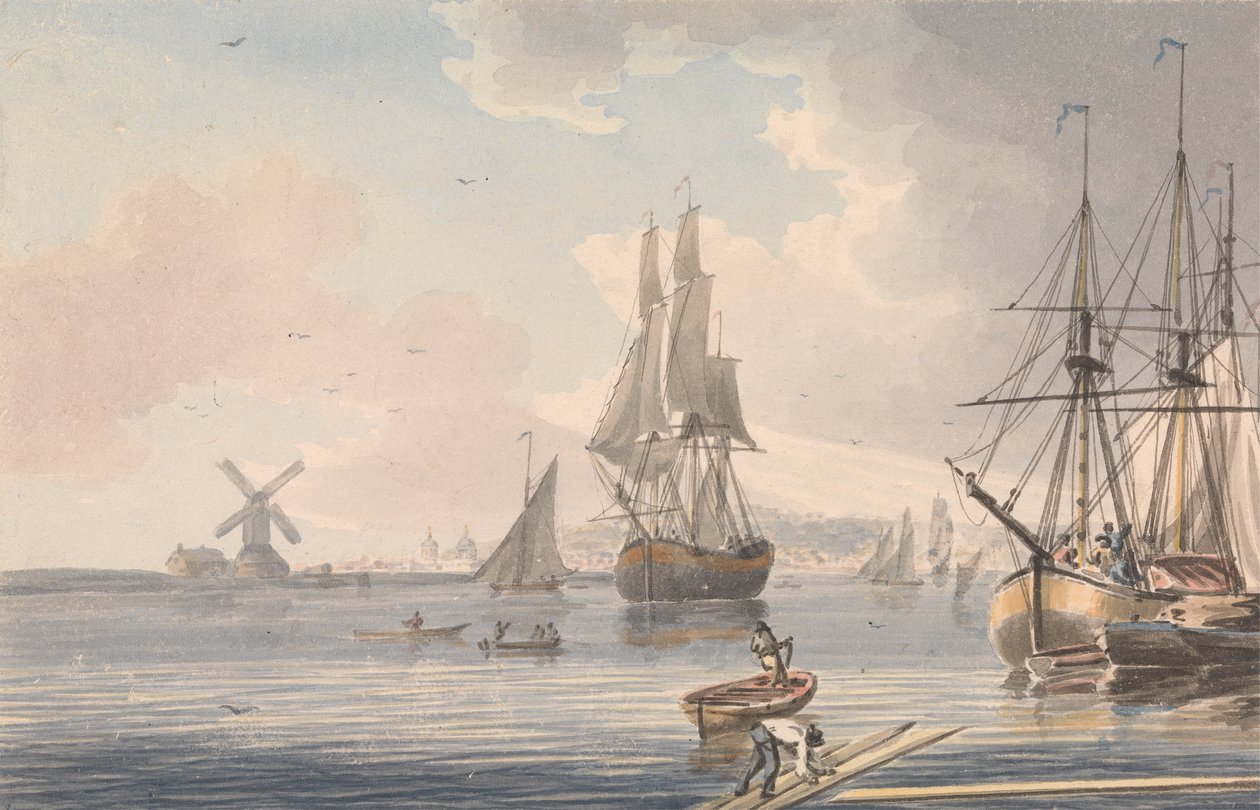Deptford Dockyard, Kent od John Cleveley the Younger