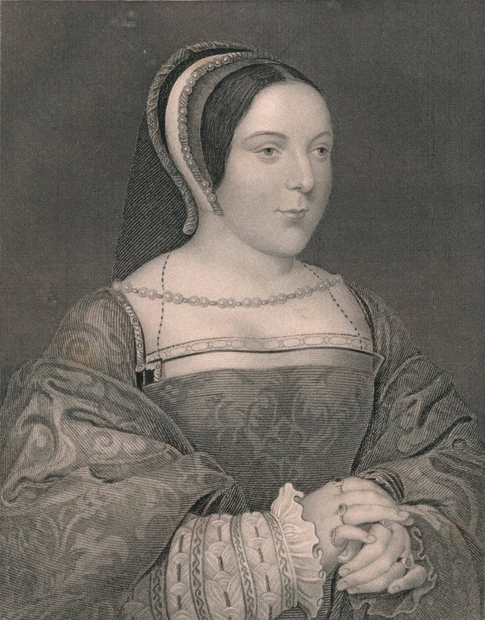 Markéta Tudorová. Skotská královna, c1525, počátek poloviny 19. století. od John Cochran