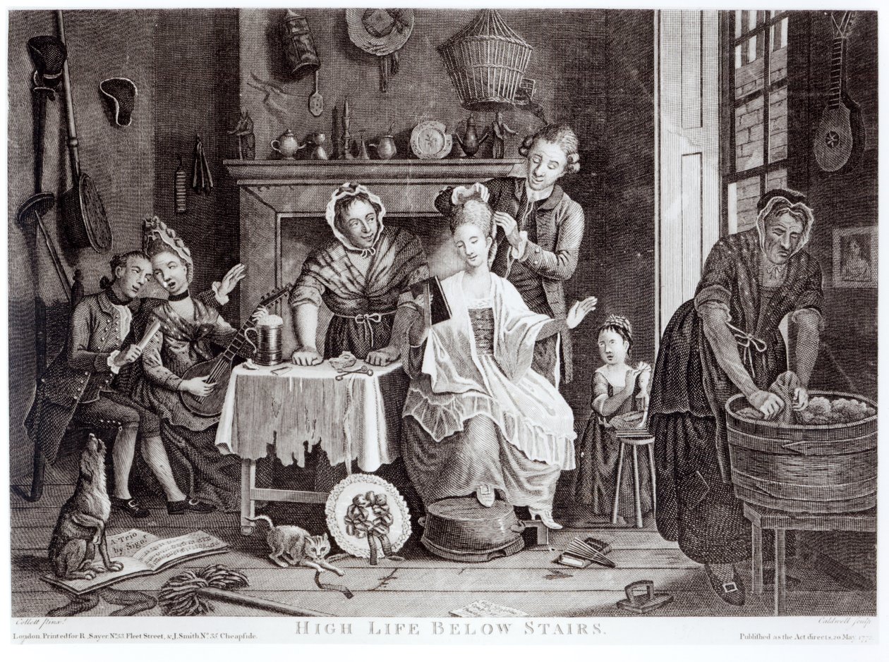 High Life Under Stairs, vyryl Caldwell, hospoda. v roce 1772 od John Collet