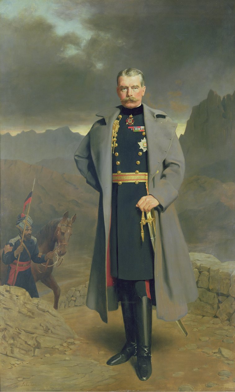 Polní maršál Earl Kitchener z Chartúmu od John Collier