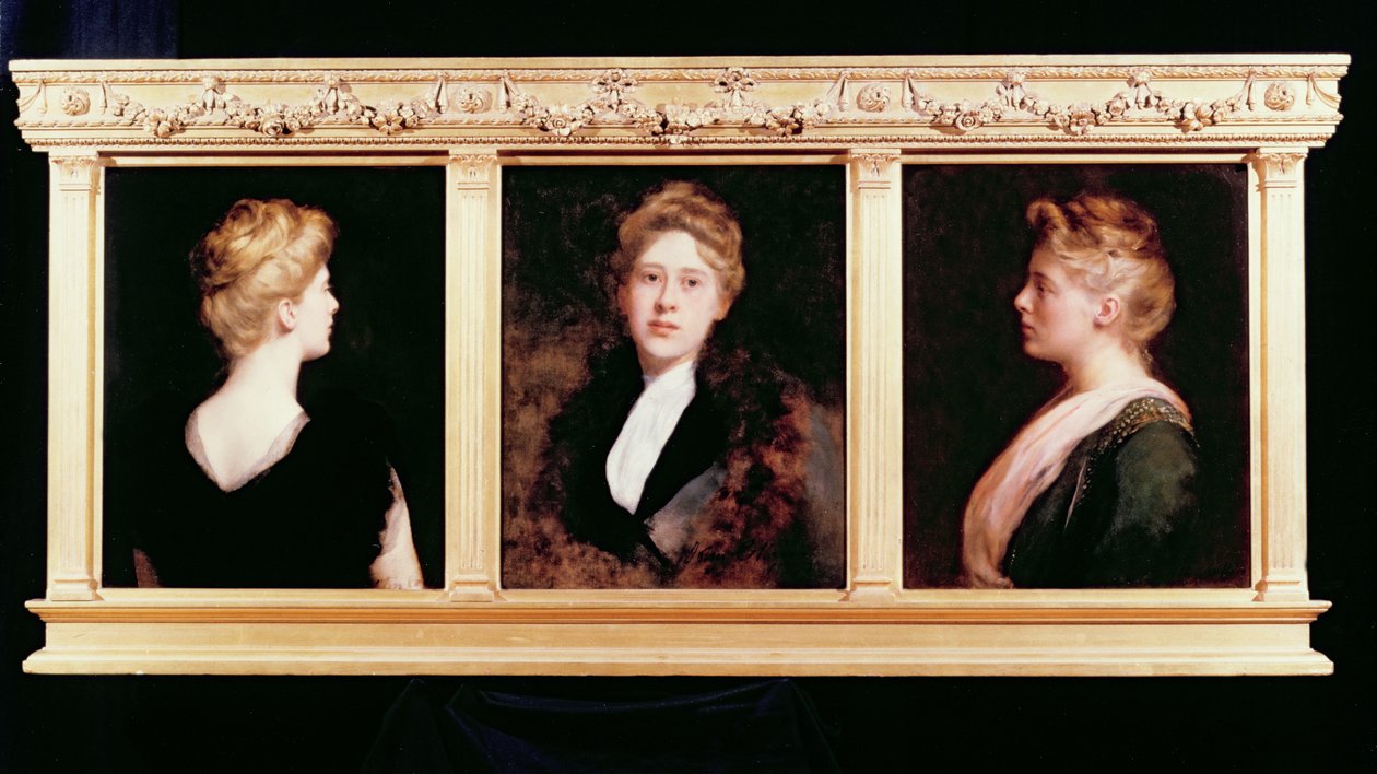 Trojitý portrét ženy od John Collier