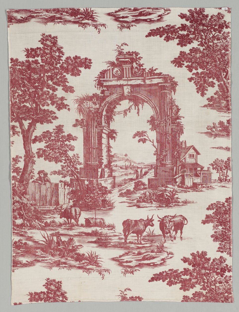 Bavlna s měděným potiskem, 1765. od John Collins
