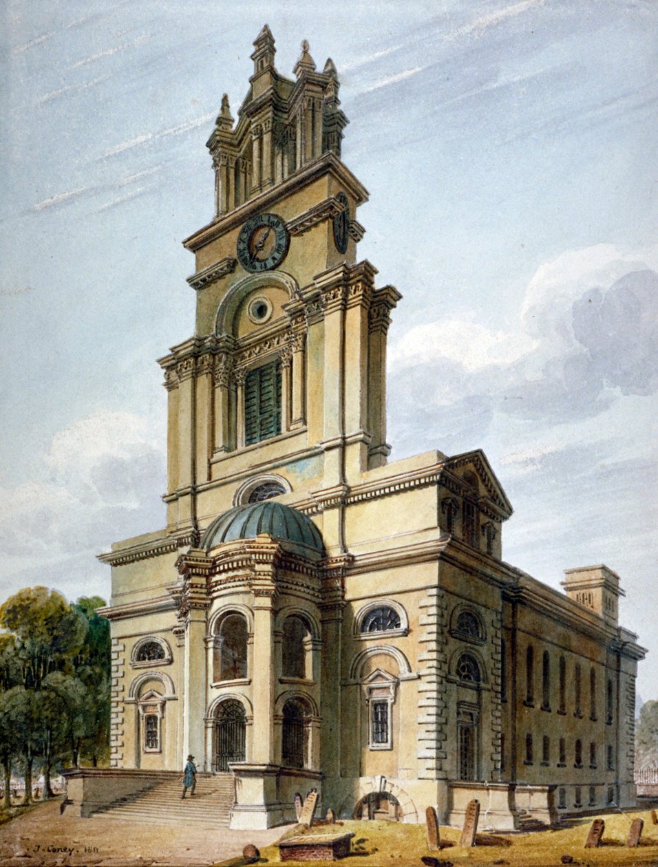 Kostel svaté Anny, Limehouse, Londýn, 1811 od John Coney