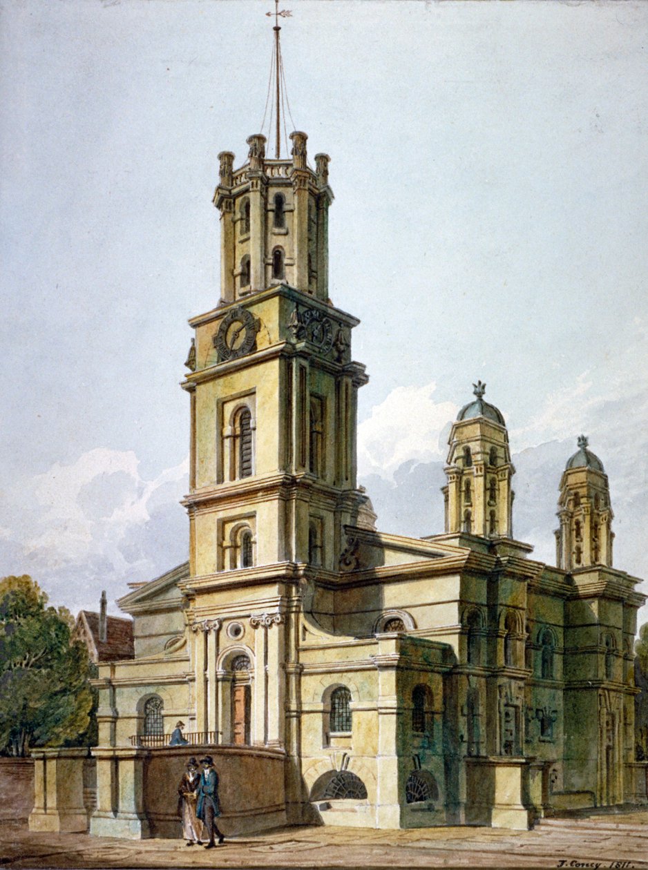 Kostel svatého Jiří na východě, Stepney, Londýn, 1811 od John Coney
