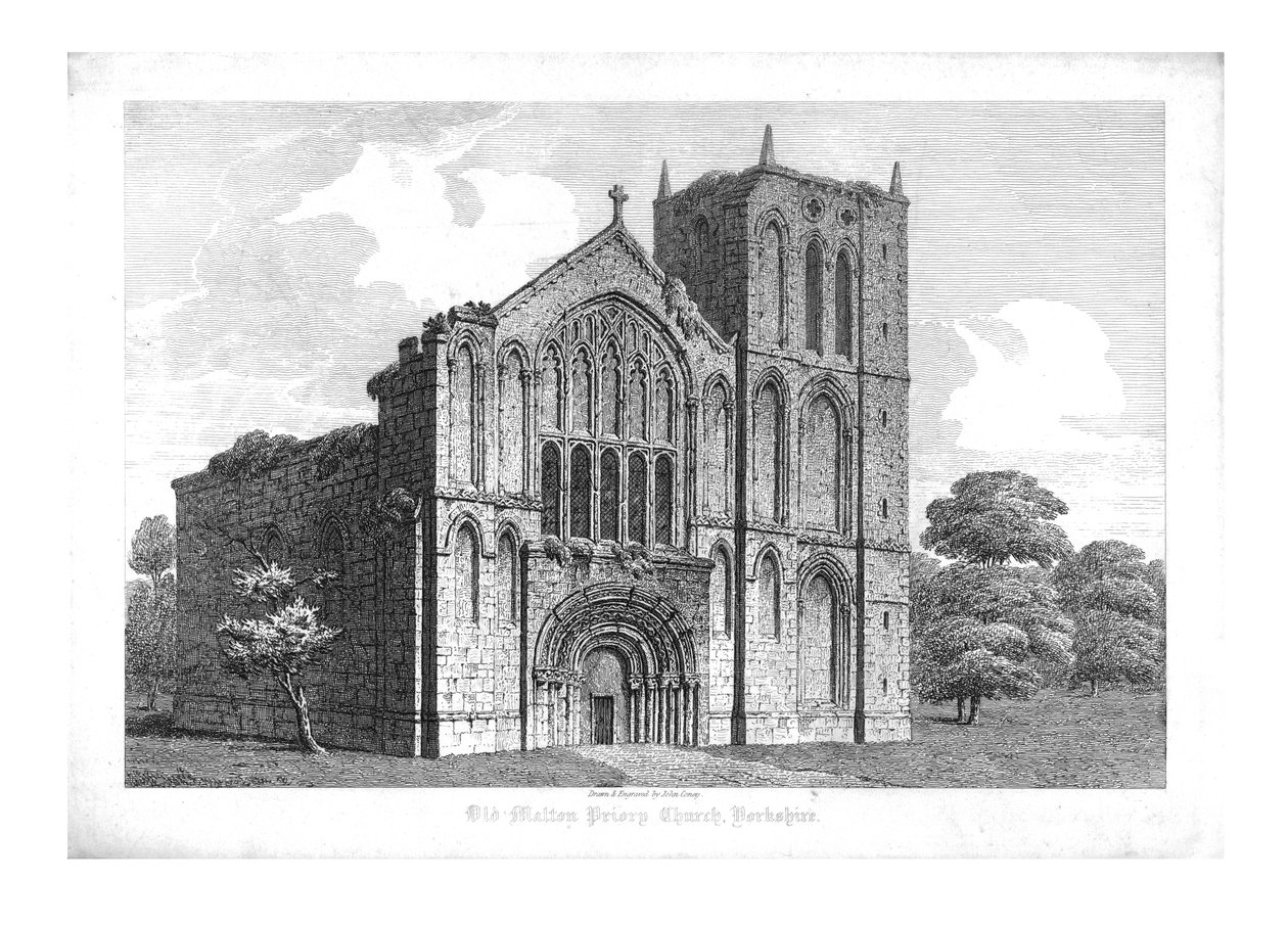 Old Malton Priory Church, Yorkshire, počátek 19. století. od John Coney
