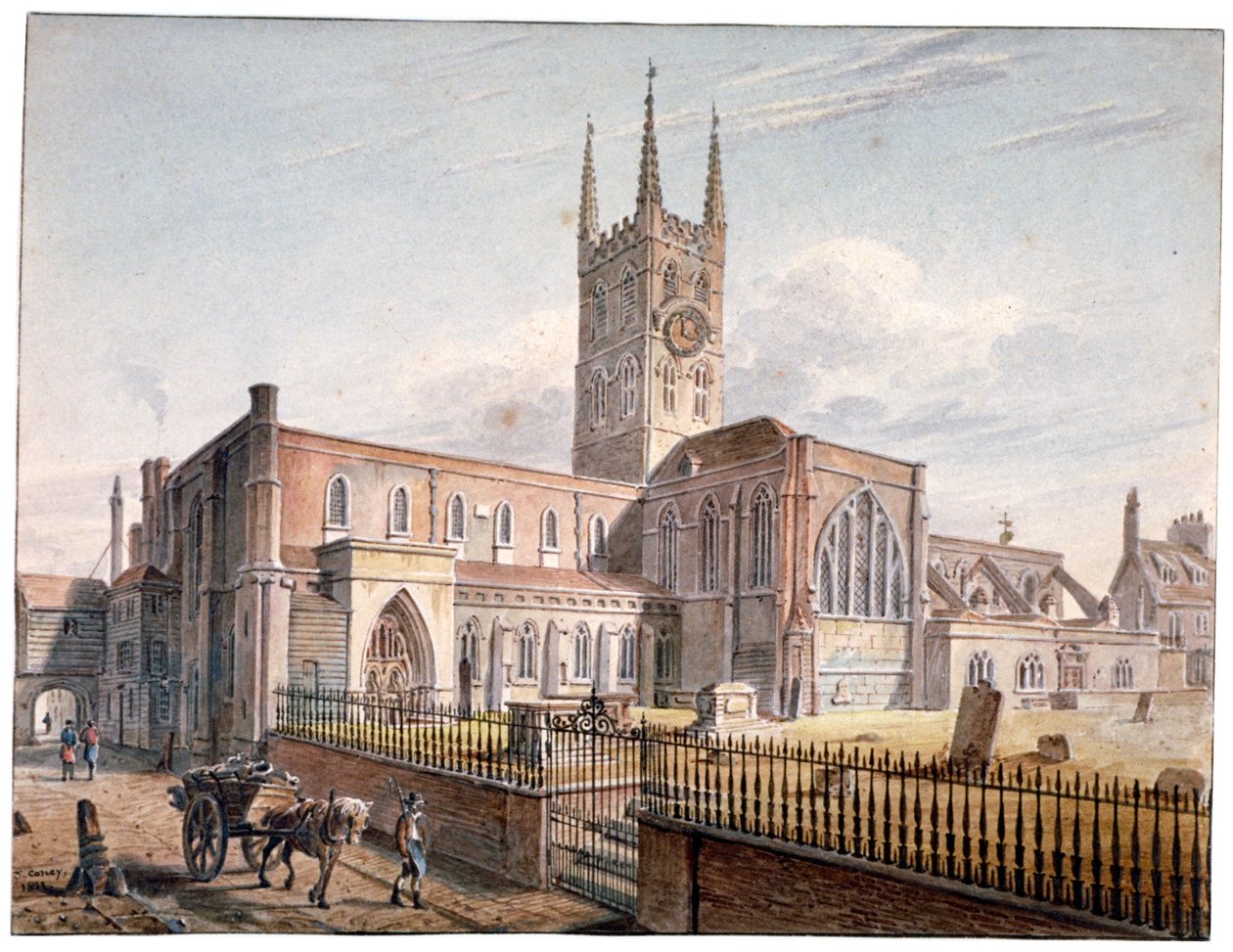 Kostel svatého Spasitele, Southwark, Londýn, 1811 od John Coney