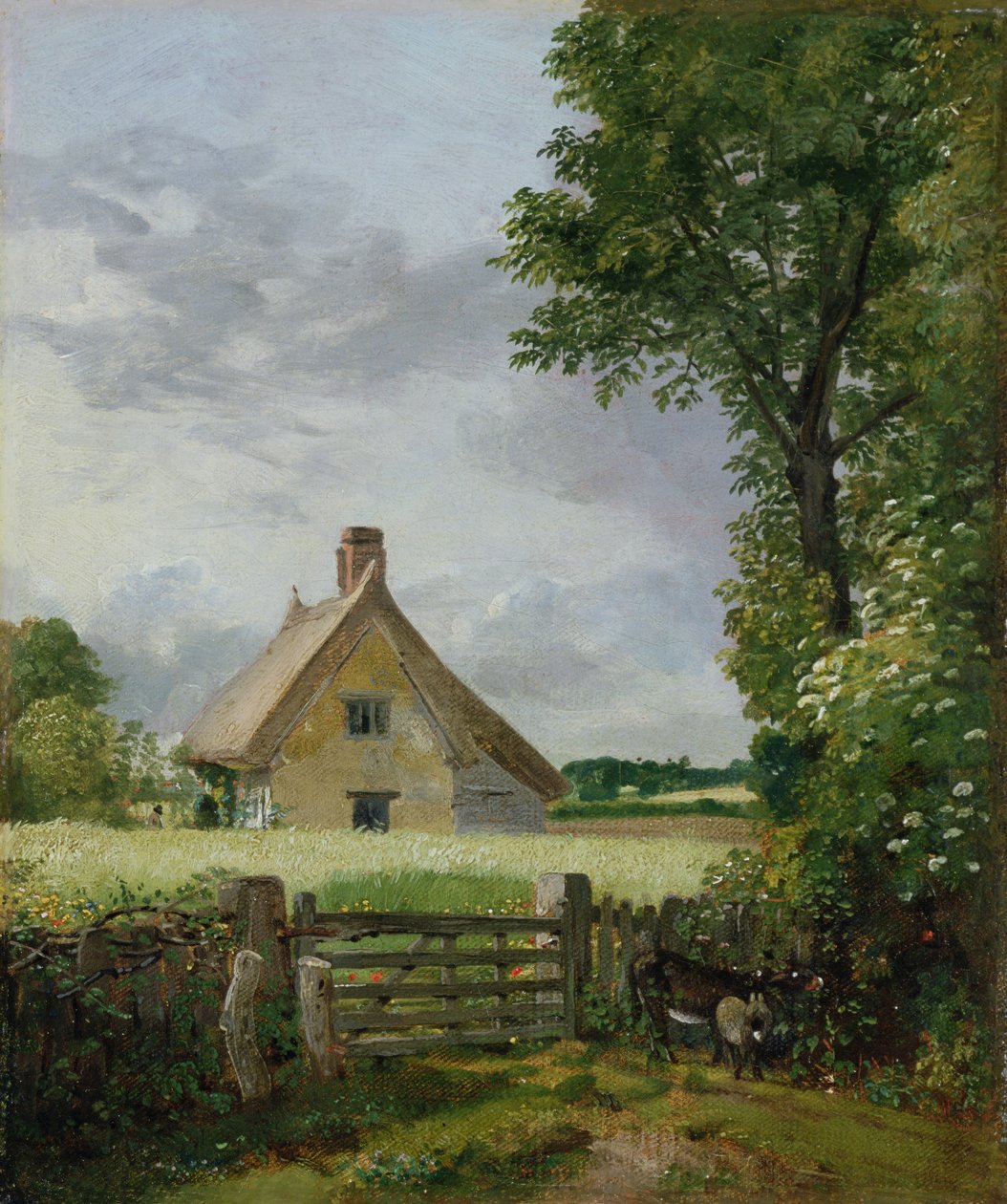 Chalupa v kukuřičném poli od John Constable