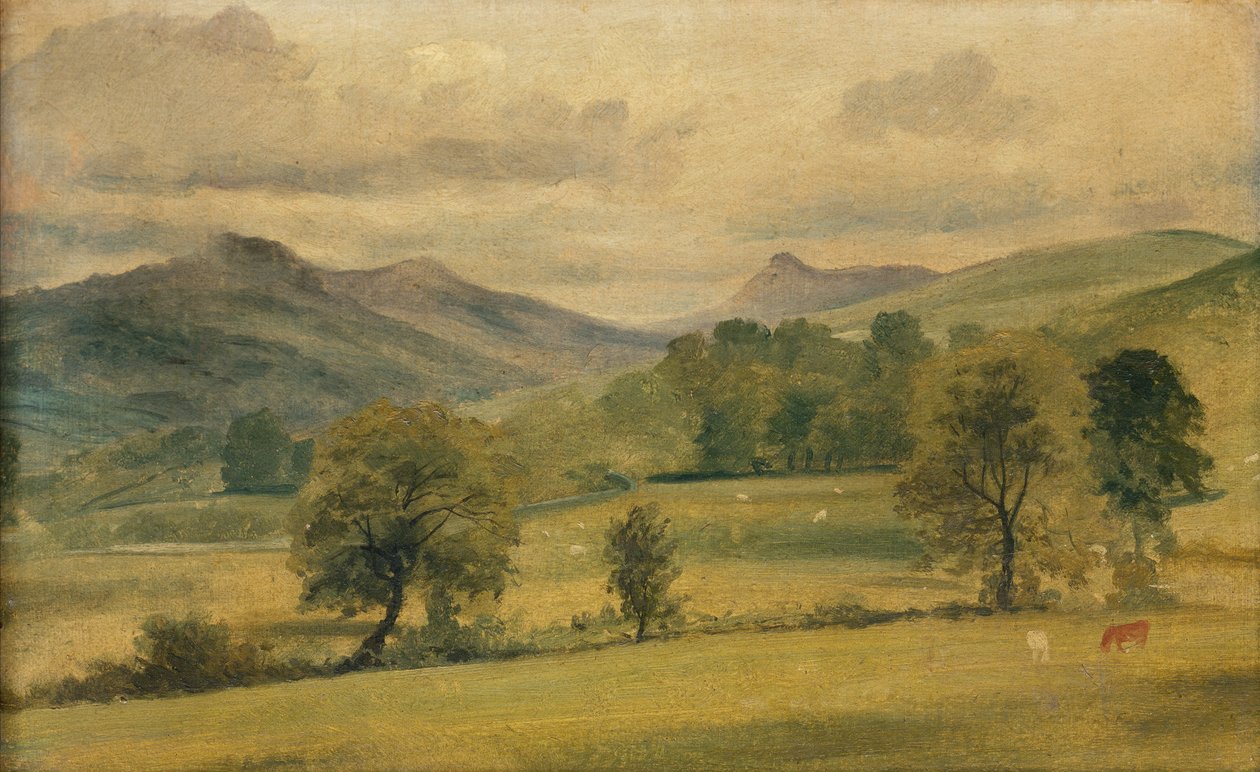 Pohled v Lake District (akvarel) od John Constable