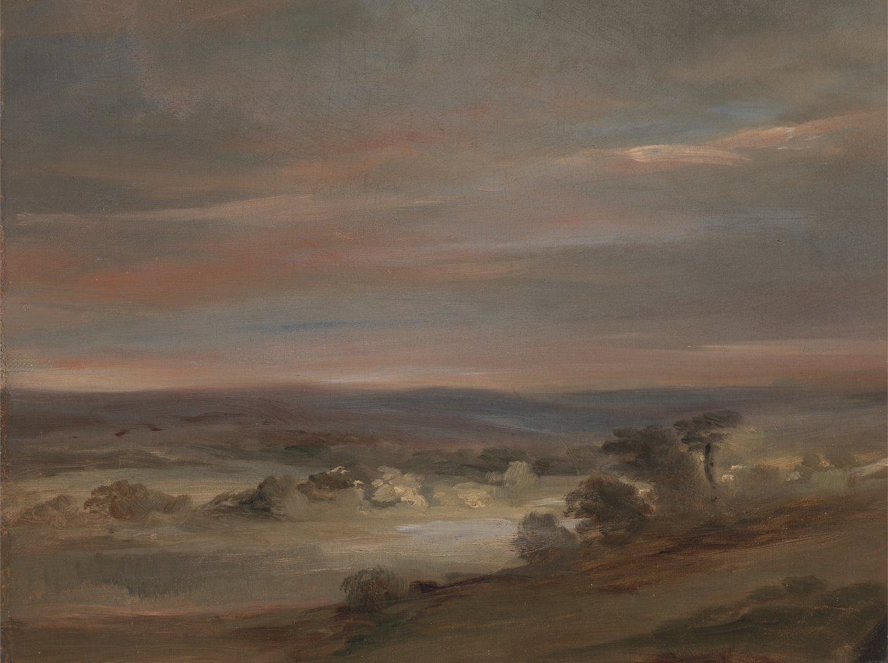 Pohled na Hampstead Heath, časné ráno, ca. 1821. od John Constable