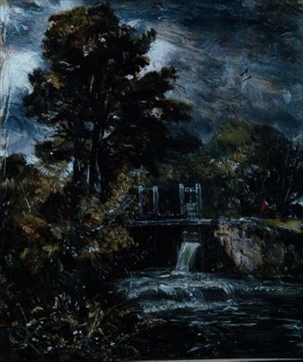 Stavidlo, snad na řece Stour od John Constable