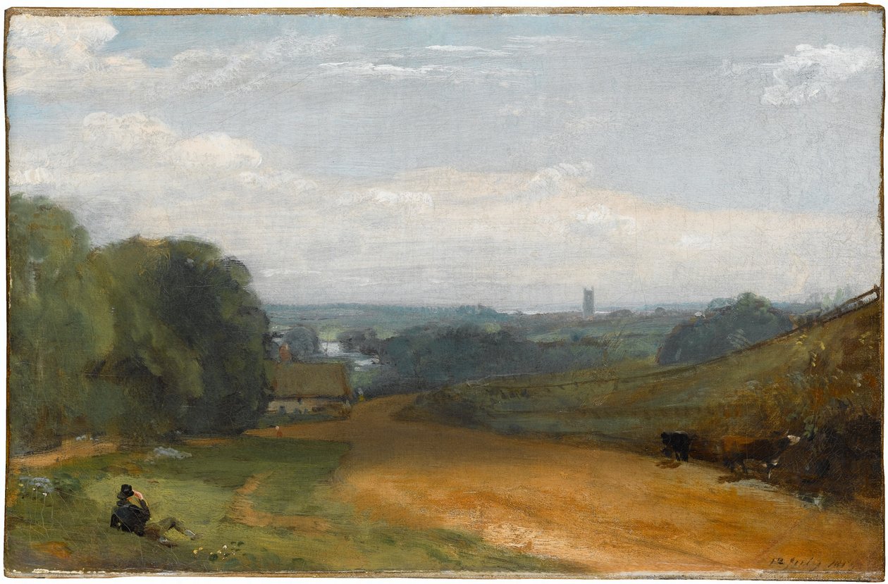 Pohled na Dedham z Gun Hill od John Constable