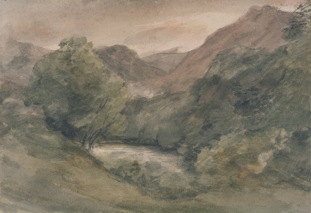 Borrowdale, Večer po krásném dni, 1. října od John Constable