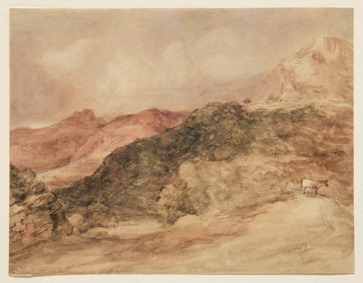 Bow Fell a Langdale Pikes od John Constable