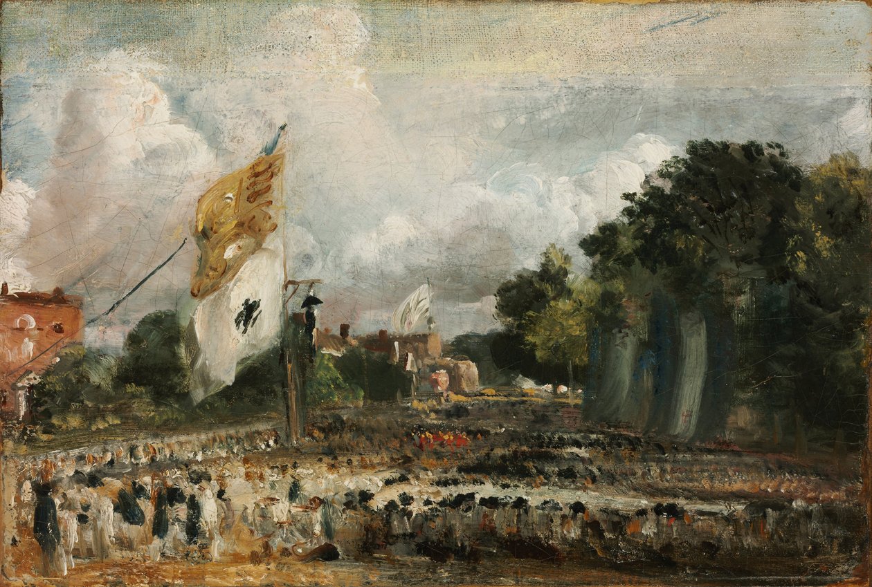 Oslava všeobecného míru z roku 1814 ve východním Bergholtu, 1814 od John Constable