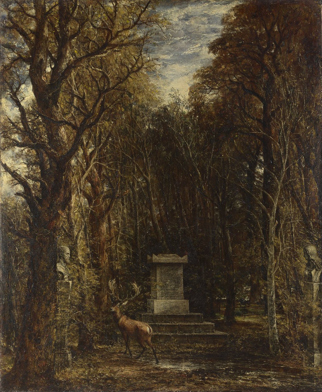 Památník na počest sira Joshuu Reynoldse, postavený v areálu Coleorton Hall v Leicestershire zesnulým sirem Georgem Beaumontem, baronetem. od John Constable