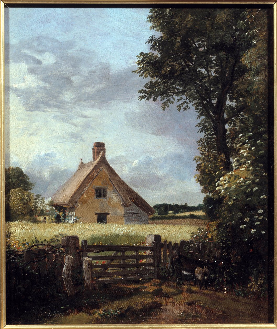 Chata v pšeničném poli. Obraz Johna Constablea (1776-1837) od John Constable