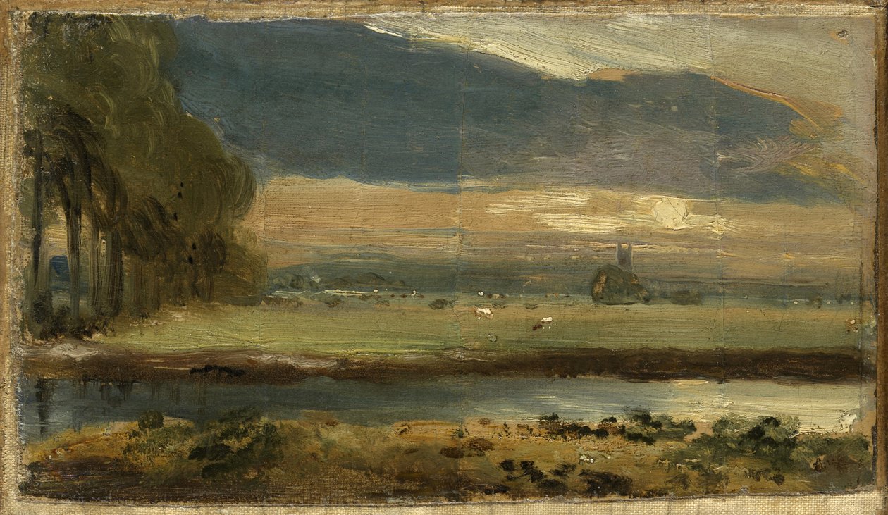 Dedham Church z Flatfordu, kolem roku 1810 od John Constable