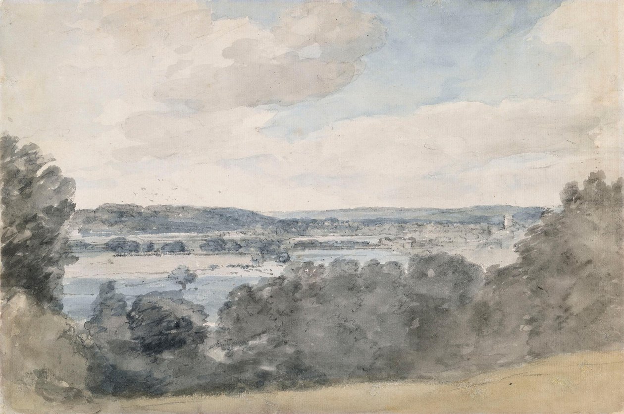 Údolí Dedham, Suffolk, z okolí East Bergholtu od John Constable
