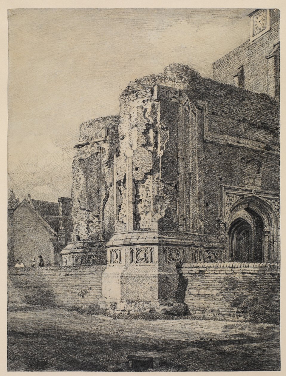 East Bergholt Church, od jihozápadu, c.1815-17 od John Constable