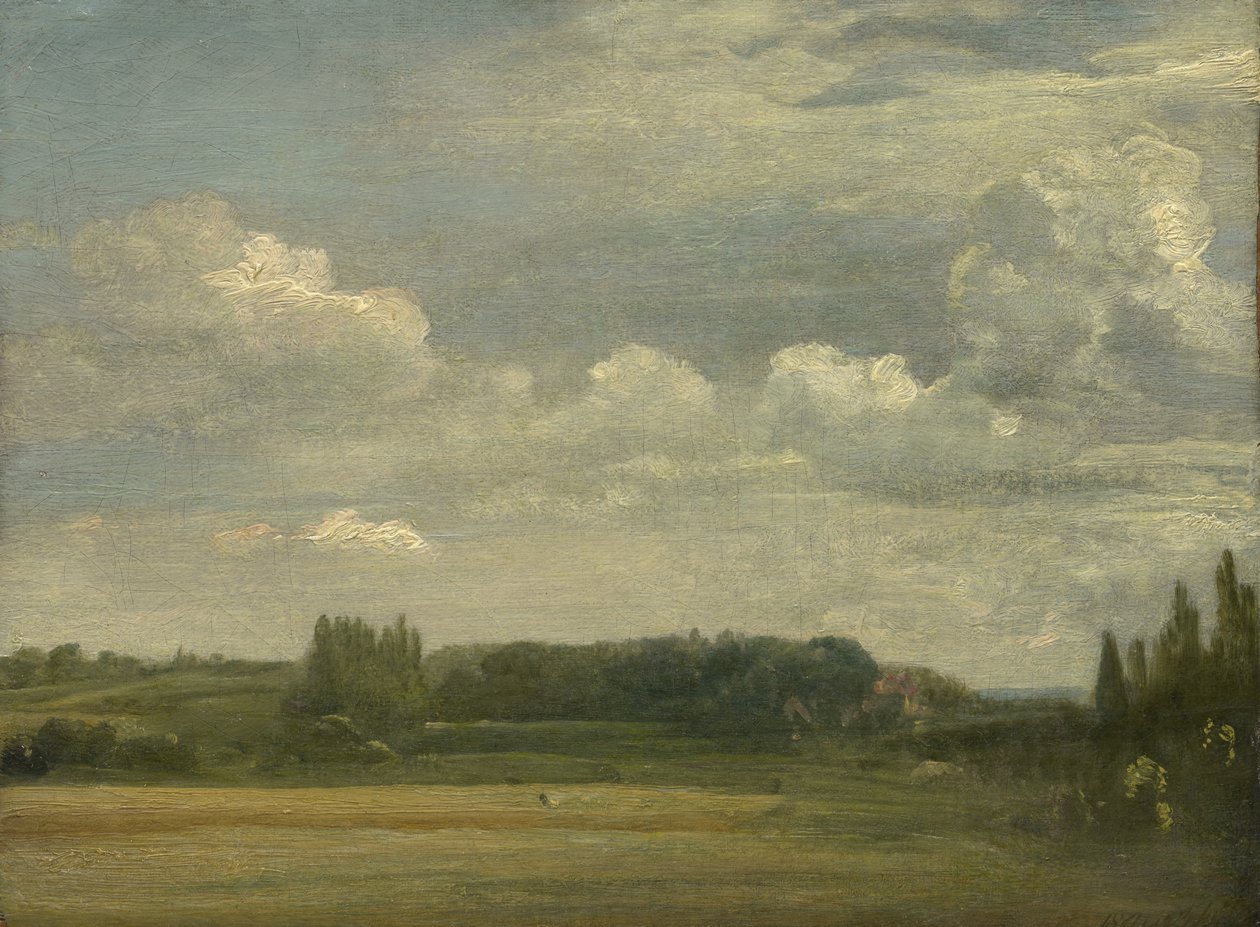 East Bergholt Common, Pohled směrem k faře, 18. srpna 1813 od John Constable