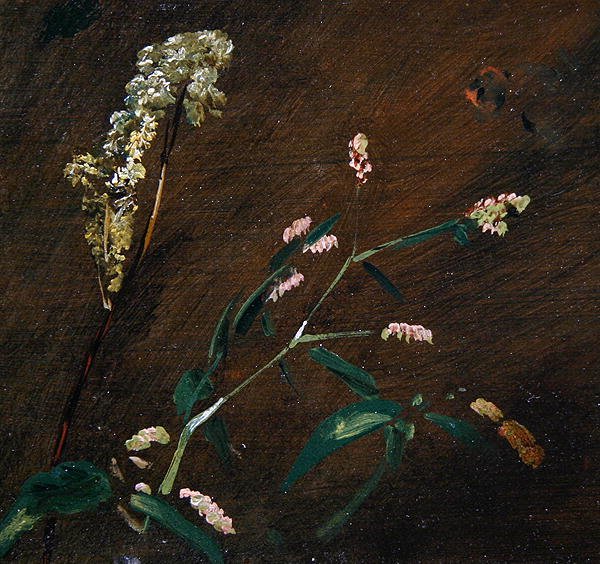 Květinové studie: Persicaria a luční tužba (olej na plátně položeném na panelu) od John Constable