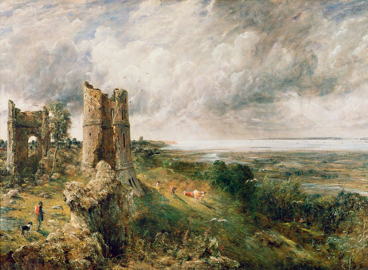 Hrad Hadleigh, 1829 od John Constable