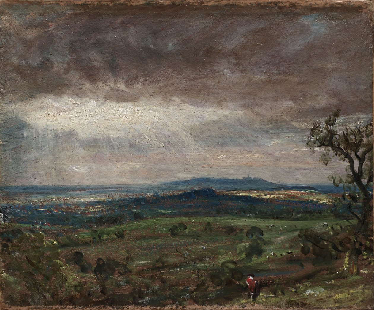 Hampstead Heath, Pohled směrem k Harrowovi, kolem roku 1821 od John Constable