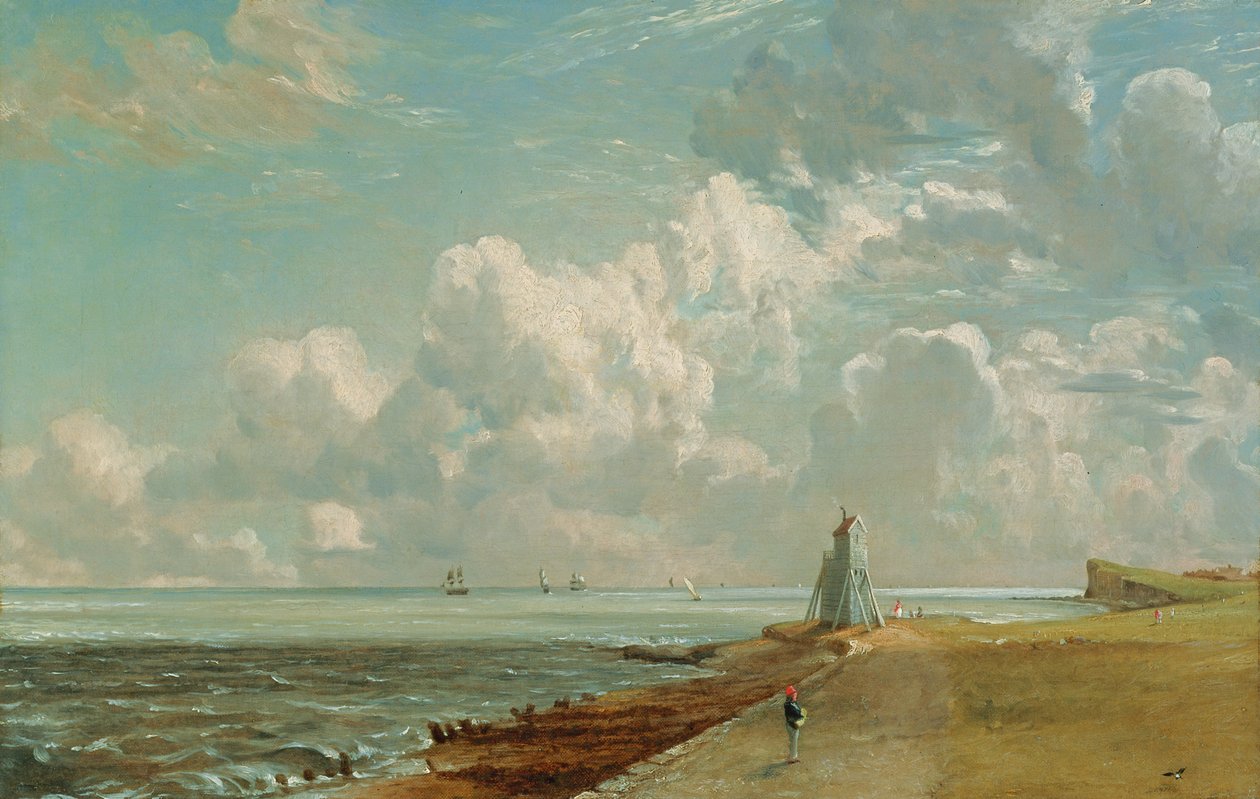 Harwich, The Low Lighthouse a Beacon Hill, kolem roku 1820 (olej na plátně) od John Constable