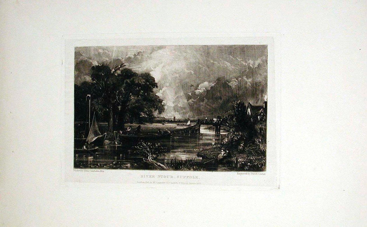 Řeka Stour, Suffolk od John Constable