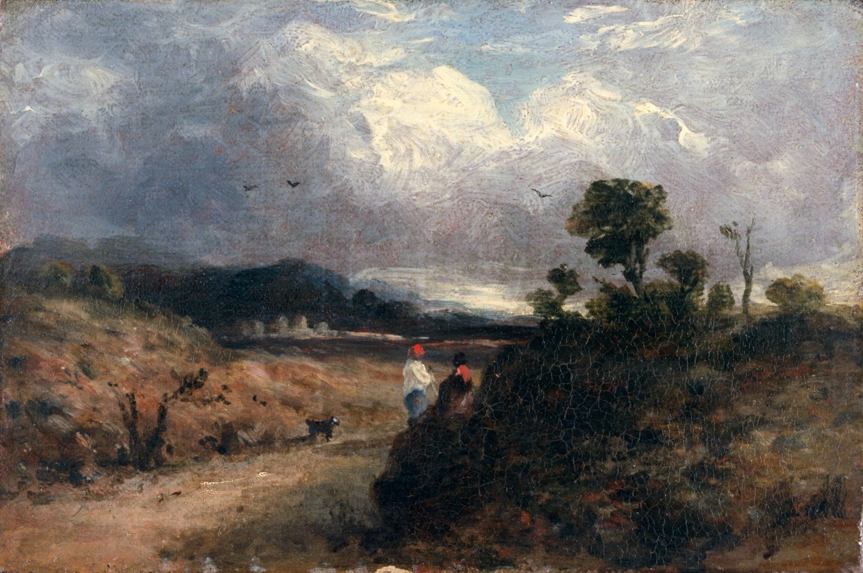 Silniční scéna (olej na plátně) od John Constable