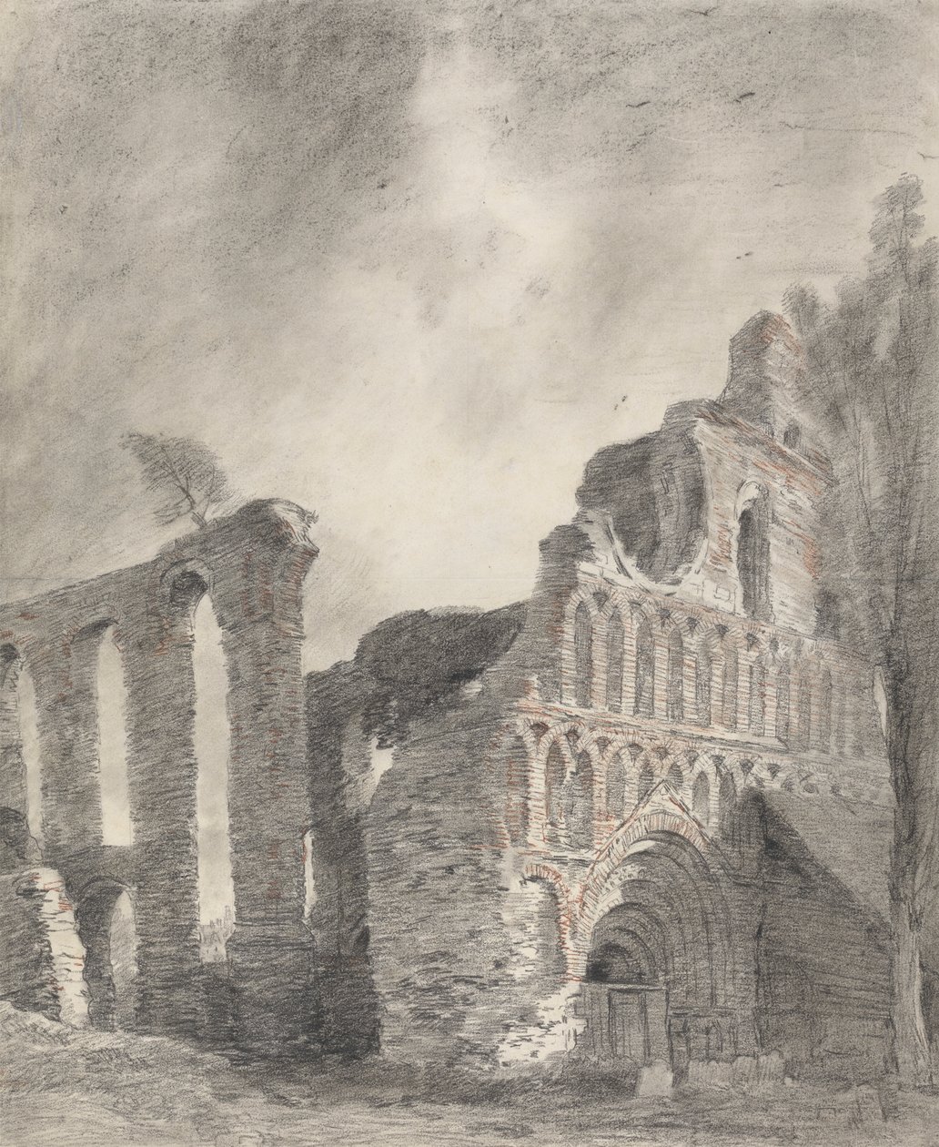 Zřícenina převorství svatého Botolfa, Colchester od John Constable