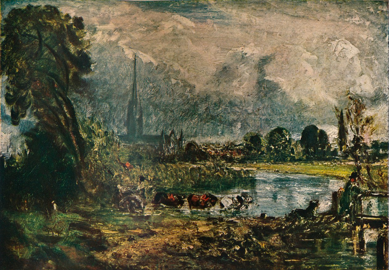 Katedrála v Salisbury, c1829. 1911 od John Constable