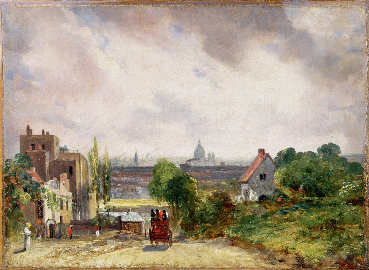 Chata sira Richarda Steela, Hampstead, kolem roku 1832 od John Constable