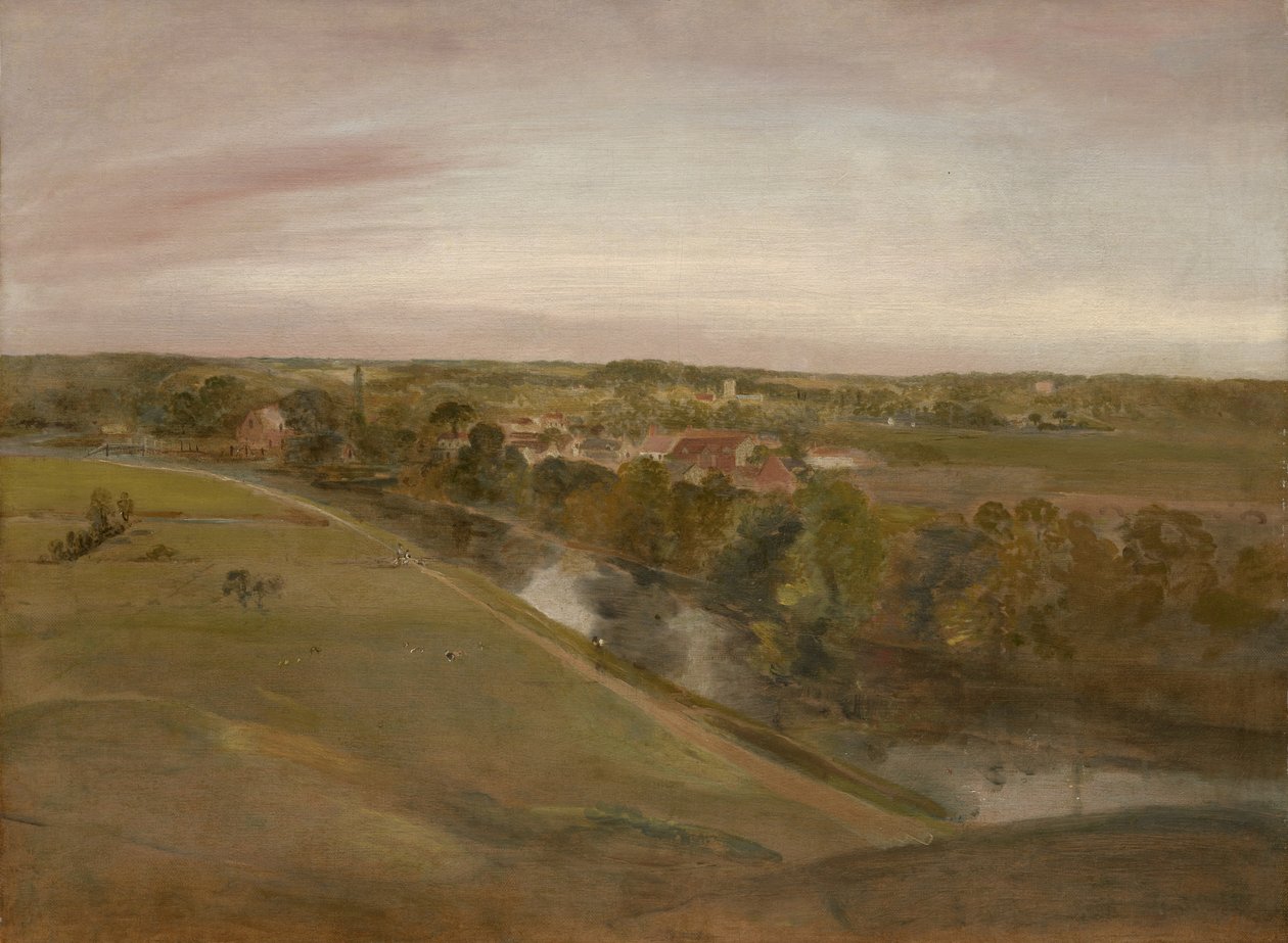Stratford Saint Mary z Coombs, kolem roku 1800 od John Constable