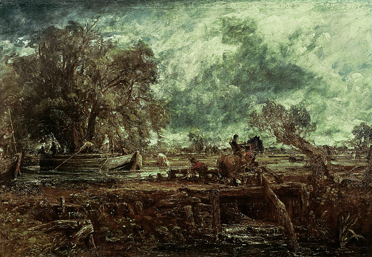 Studie pro skákajícího koně, c.1825 od John Constable