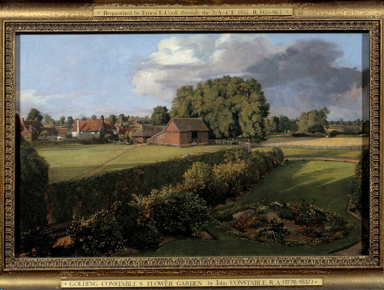 Anglická zemědělská krajina Garden of Golding Constable. Obraz Johna Constabla (1776-1837) 1815 Ne. 0,33x0,5m. Ipswich. Městské muzeum od John Constable