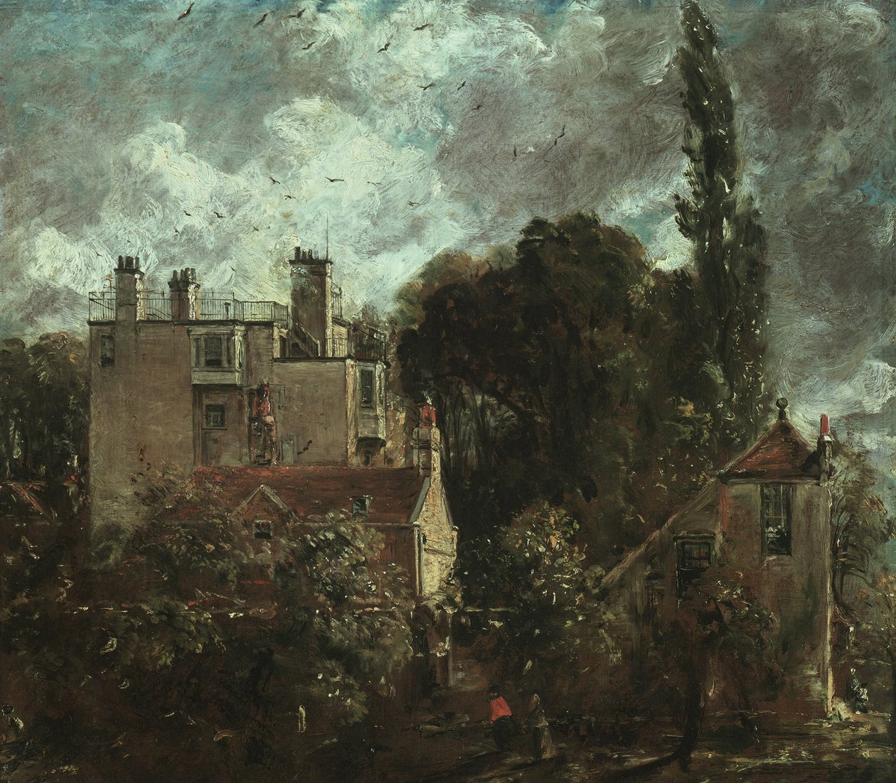 The Grove, nebo Admirals House v Hampstead, 1821-1822 od John Constable