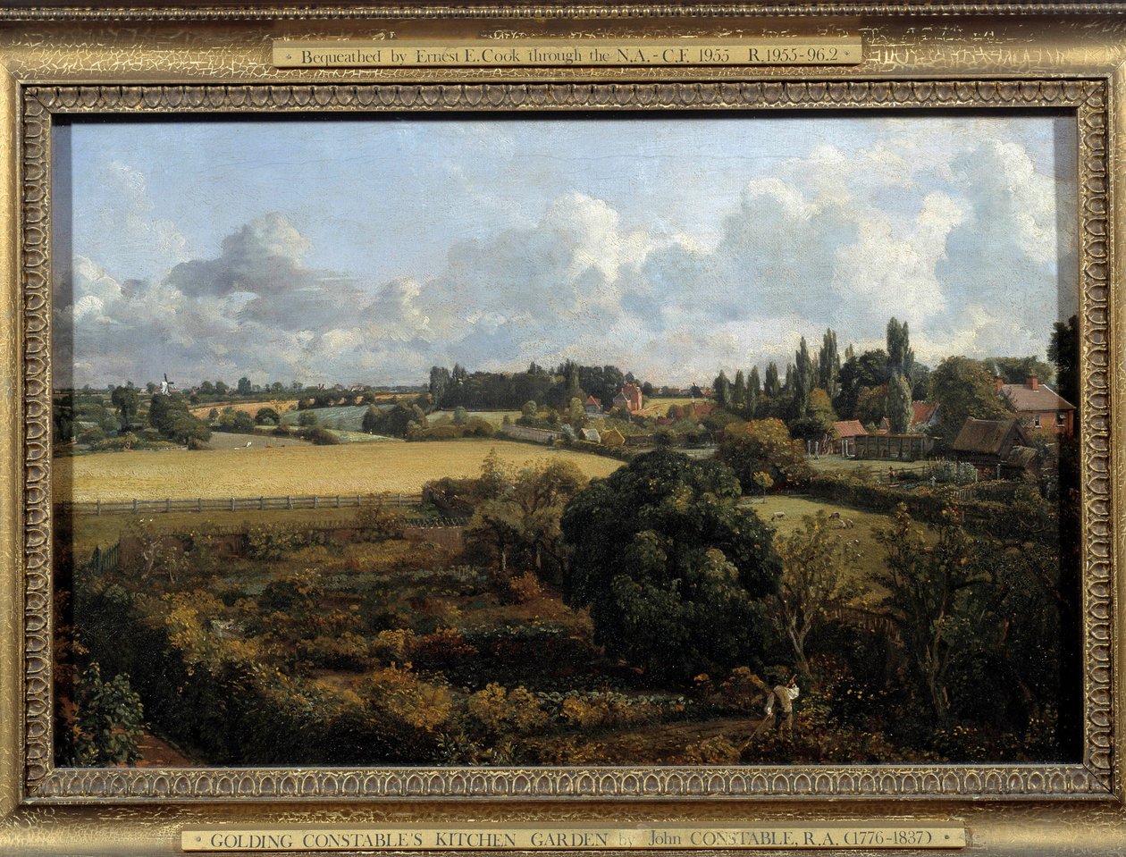 Zeleninová a ovocná zahrada Constable Landscape anglického venkova. Obraz Johna Constabla (1776-1837) 1815 Ipswich. Městské muzeum od John Constable
