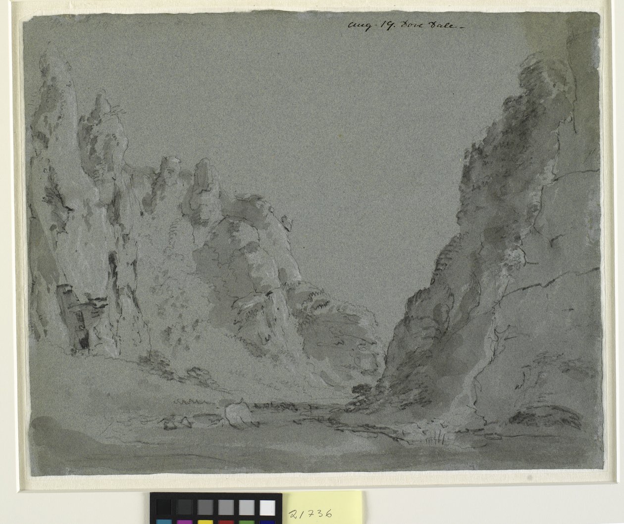 Krajina údolí. Dove Dale od John Constable