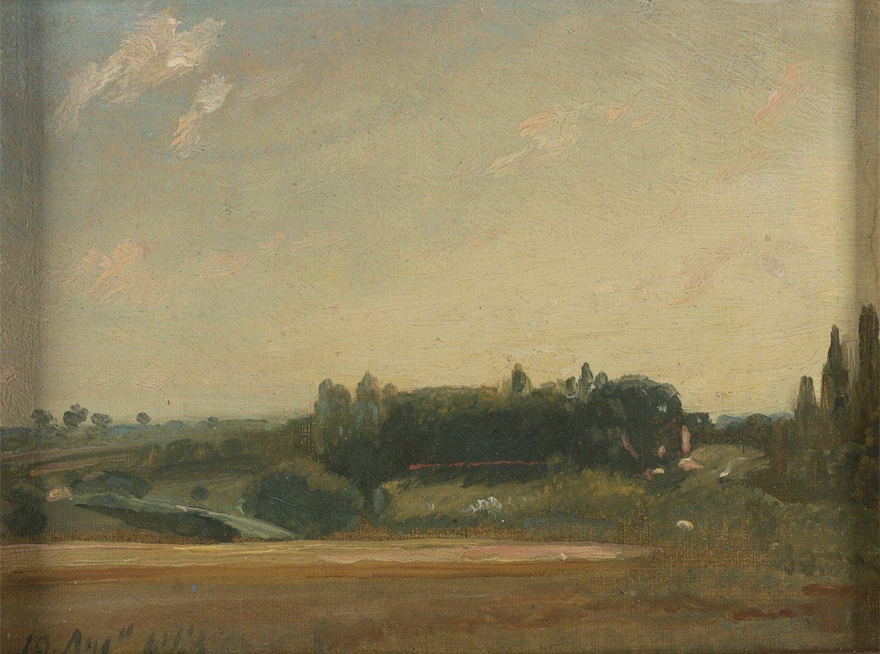 Pohled směrem k faře, východní Bergholt od John Constable